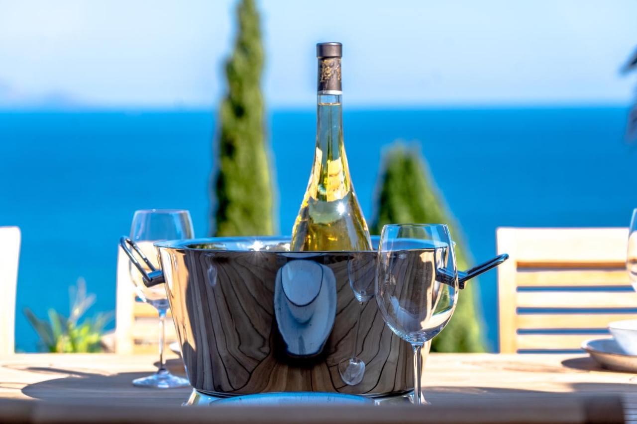 Superbe Villa, Incroyable Vue Mer, Piscine Chauffee, Climatisee Sainte-Maxime Dış mekan fotoğraf