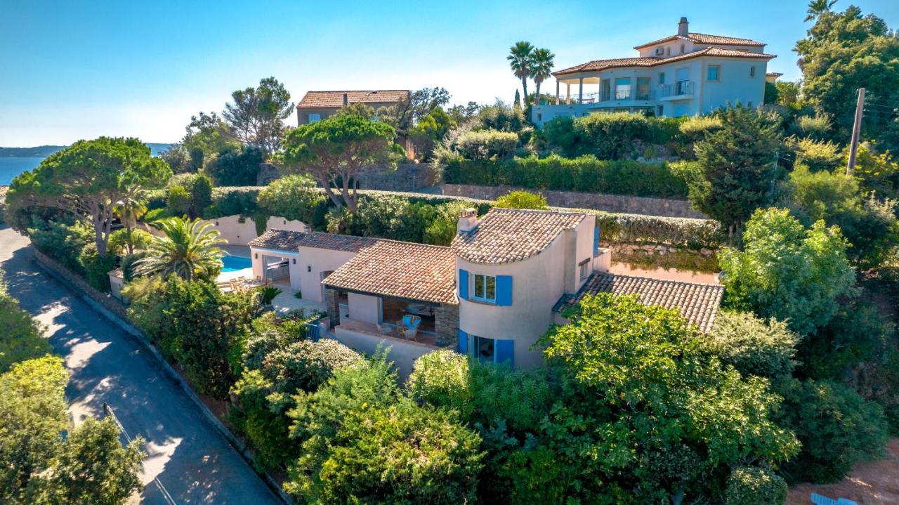 Superbe Villa, Incroyable Vue Mer, Piscine Chauffee, Climatisee Sainte-Maxime Dış mekan fotoğraf