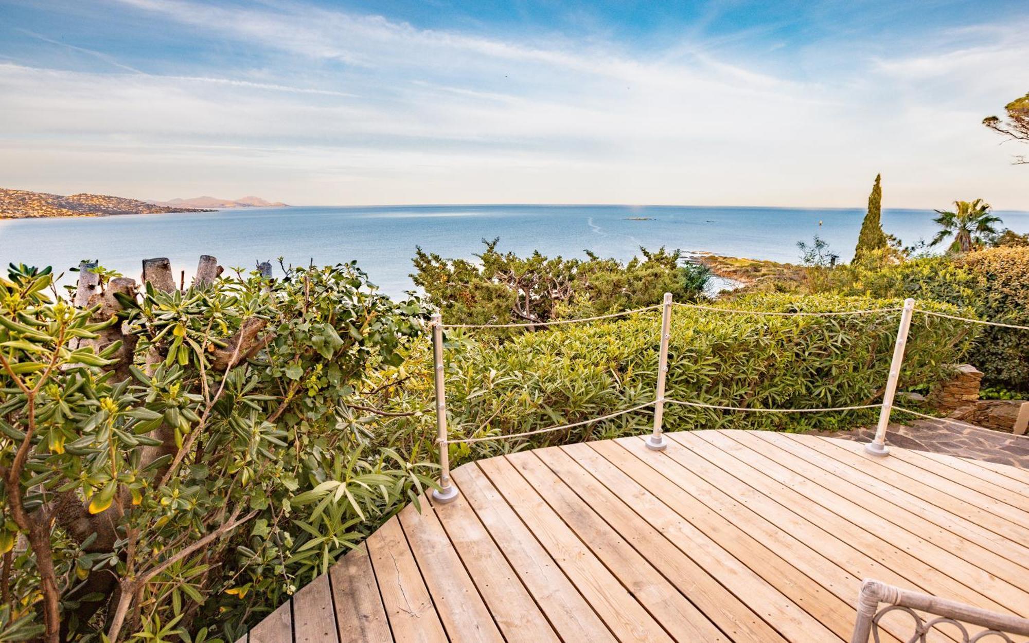 Superbe Villa, Incroyable Vue Mer, Piscine Chauffee, Climatisee Sainte-Maxime Dış mekan fotoğraf