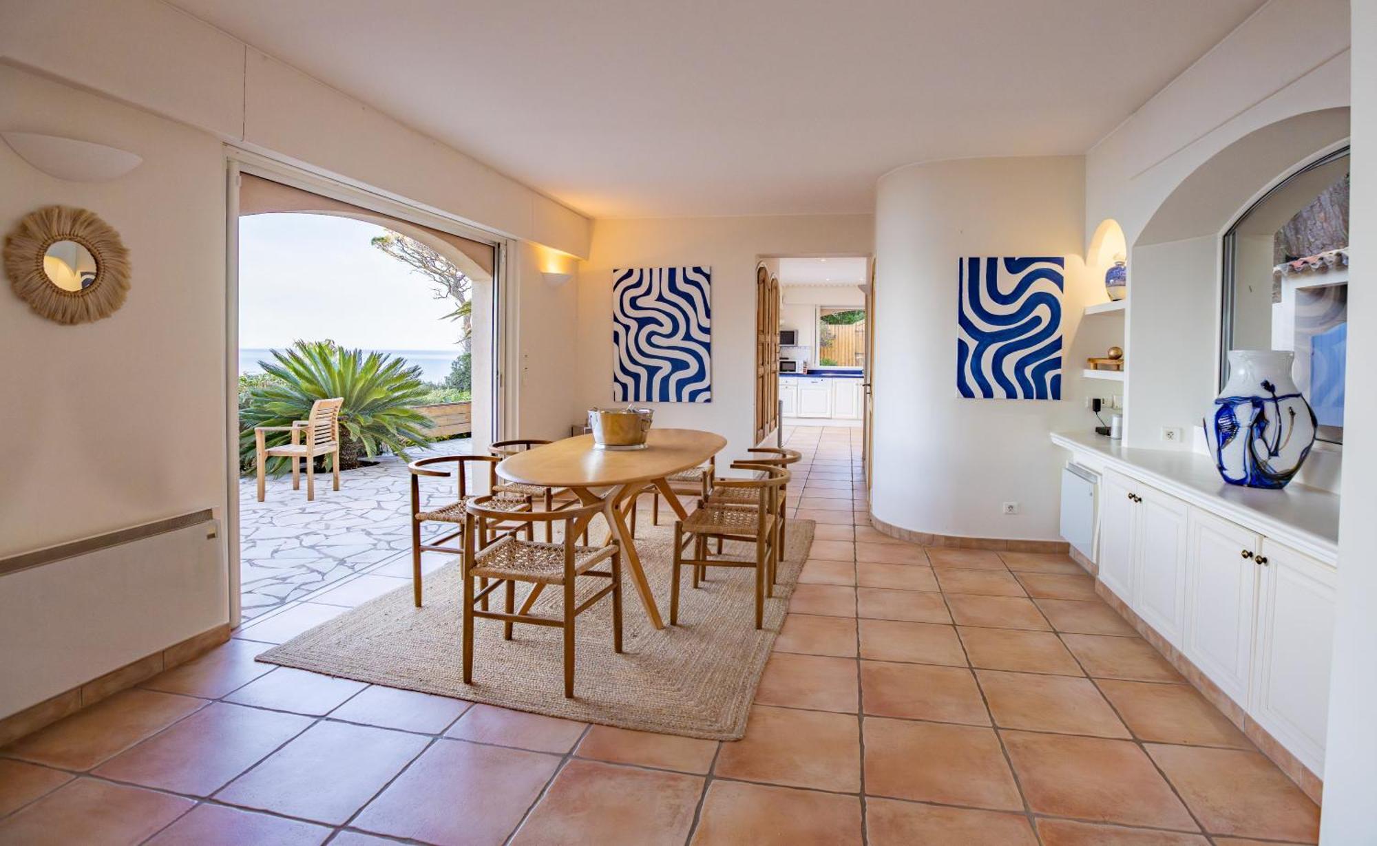 Superbe Villa, Incroyable Vue Mer, Piscine Chauffee, Climatisee Sainte-Maxime Dış mekan fotoğraf