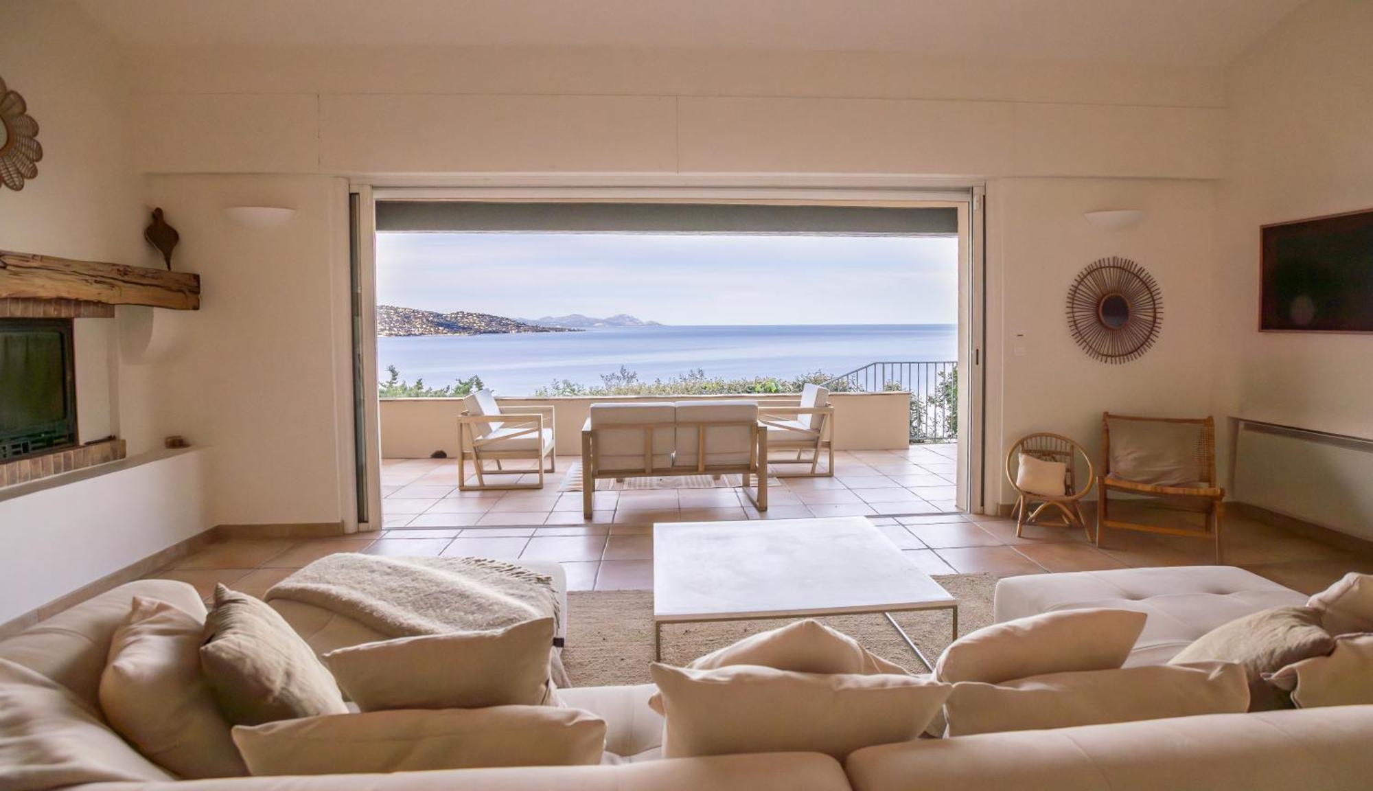 Superbe Villa, Incroyable Vue Mer, Piscine Chauffee, Climatisee Sainte-Maxime Dış mekan fotoğraf