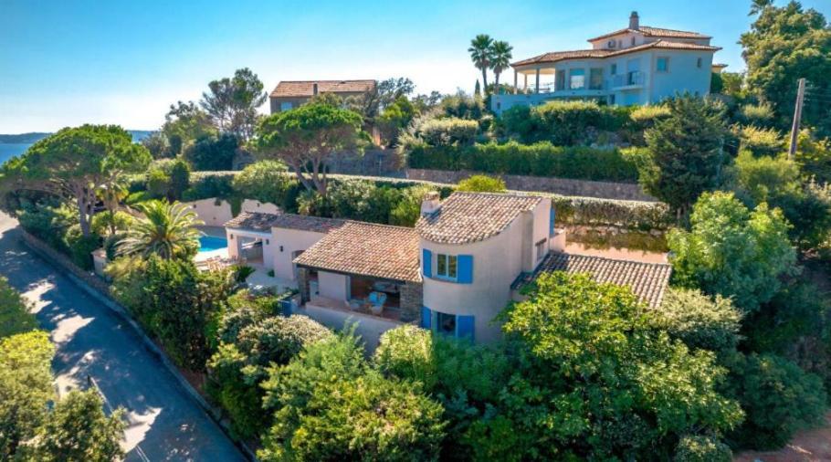 Superbe Villa, Incroyable Vue Mer, Piscine Chauffee, Climatisee Sainte-Maxime Dış mekan fotoğraf